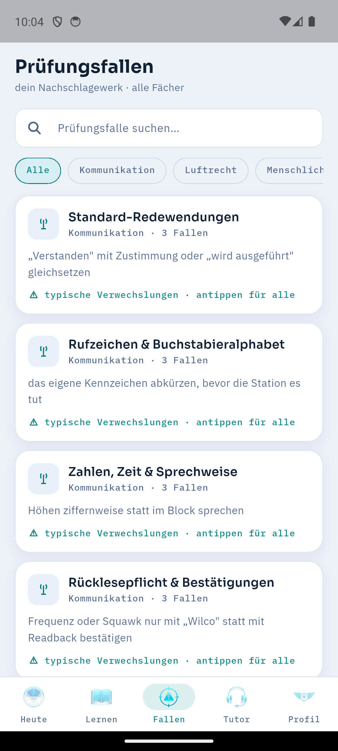 ExamWing Prüfungsfallen-Nachschlagewerk